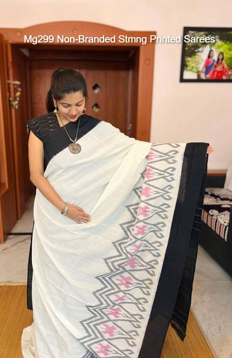 Mg299 Non-Branded Stmng Printed Sarees