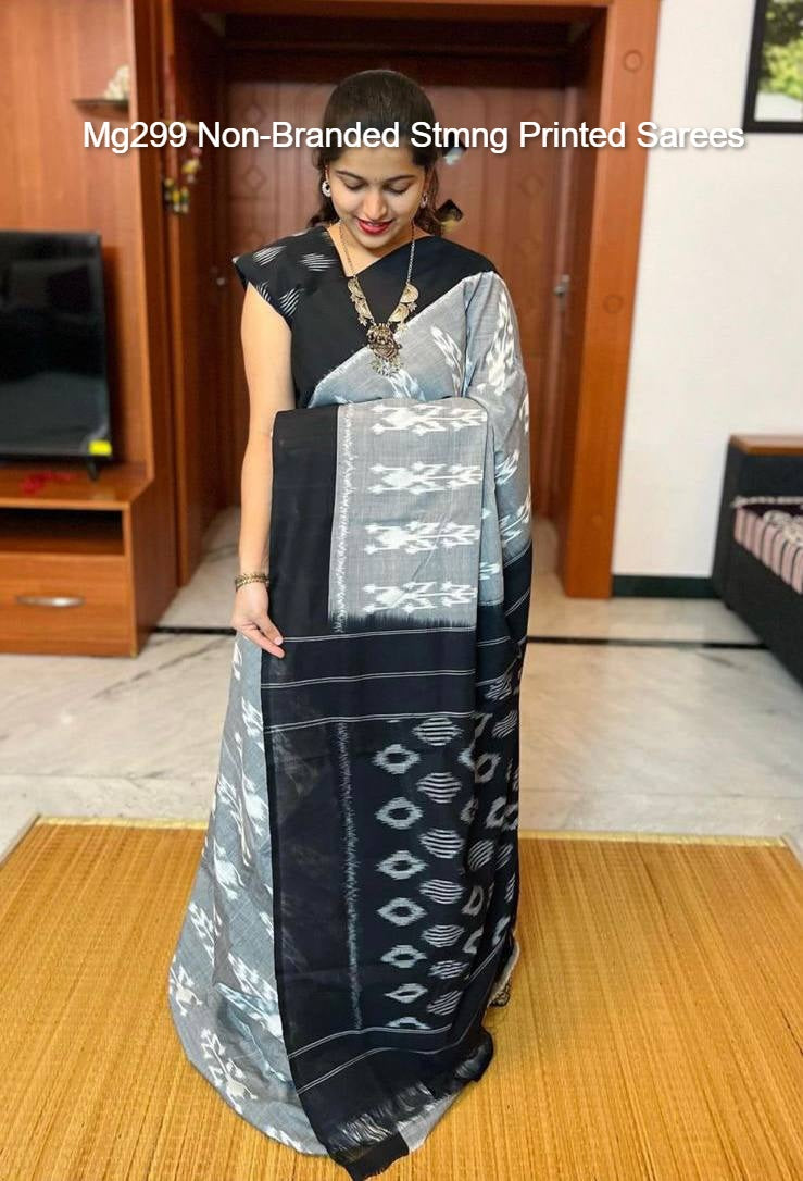 Mg299 Non-Branded Stmng Printed Sarees