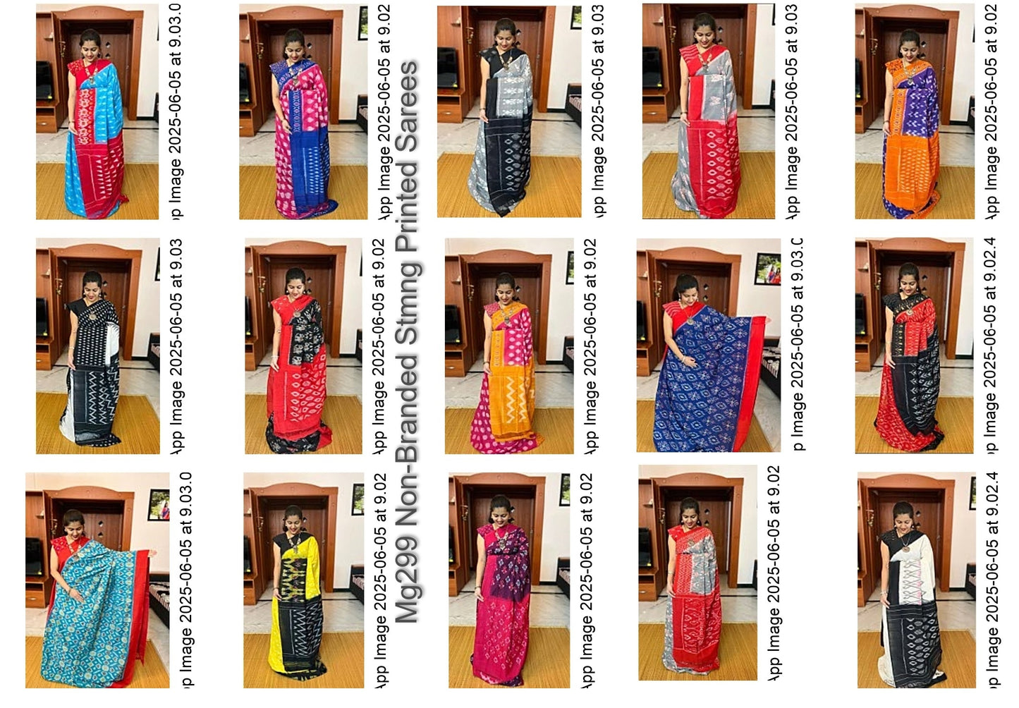 Mg299 Non-Branded Stmng Printed Sarees