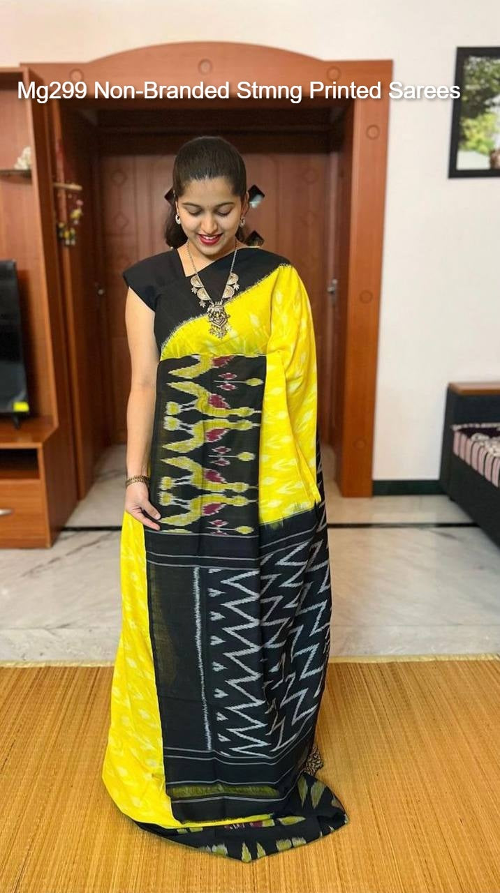Mg299 Non-Branded Stmng Printed Sarees