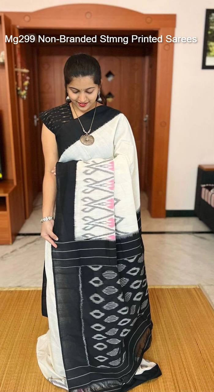 Mg299 Non-Branded Stmng Printed Sarees