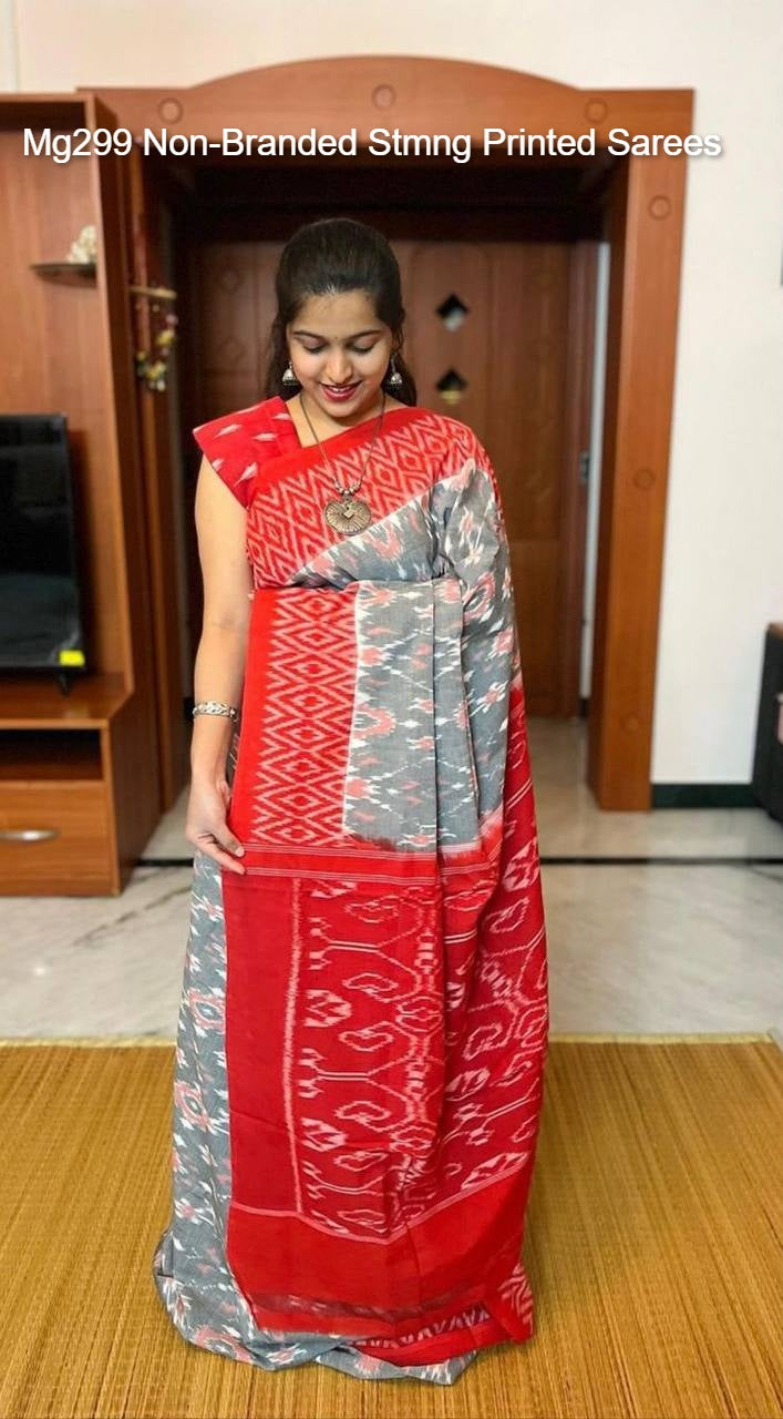Mg299 Non-Branded Stmng Printed Sarees