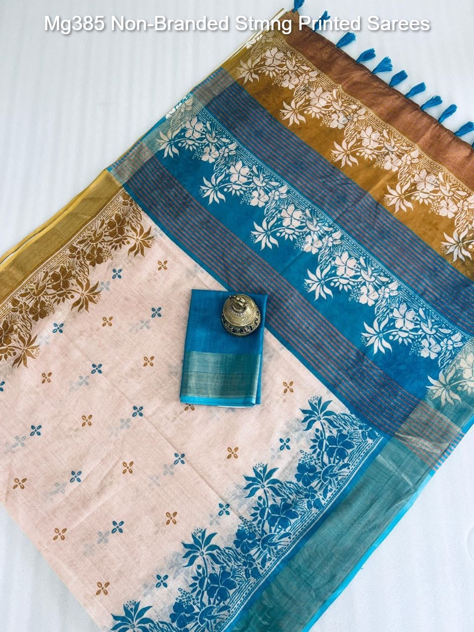 Mg385 Non-Branded Stmng Printed Sarees