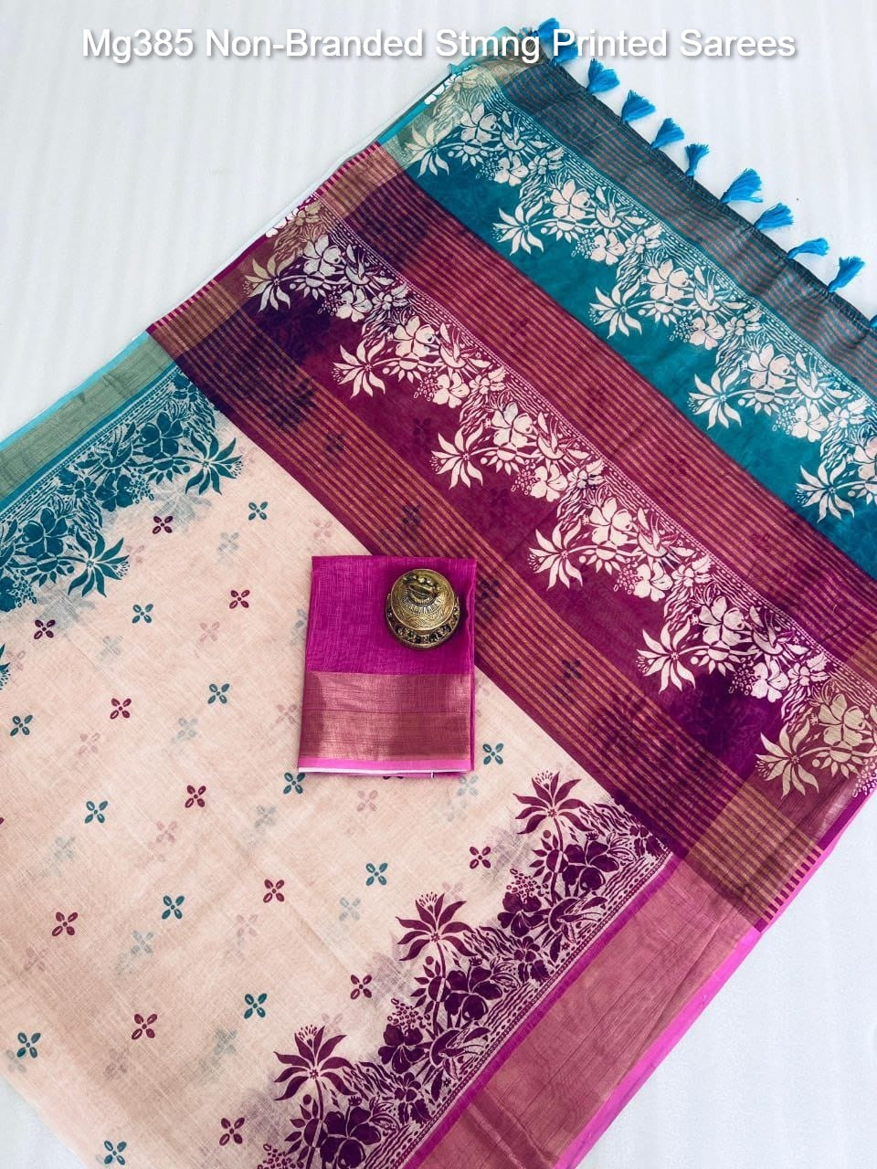 Mg385 Non-Branded Stmng Printed Sarees