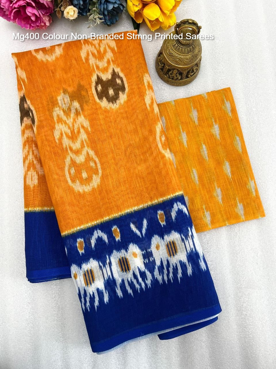 Mg400 Colour Non-Branded Stmng Printed Sarees
