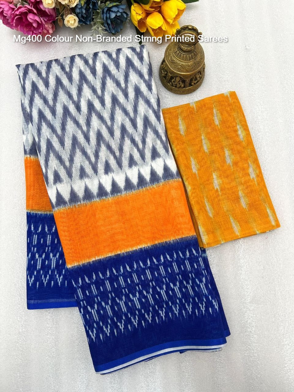 Mg400 Colour Non-Branded Stmng Printed Sarees