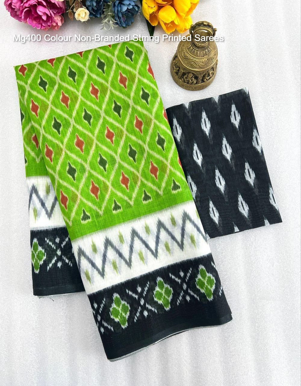 Mg400 Colour Non-Branded Stmng Printed Sarees