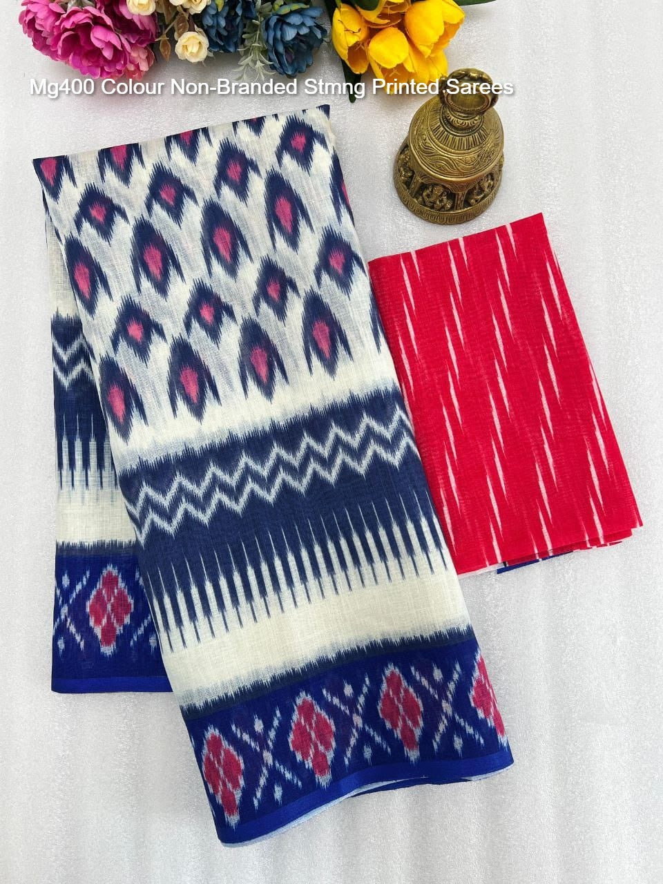 Mg400 Colour Non-Branded Stmng Printed Sarees