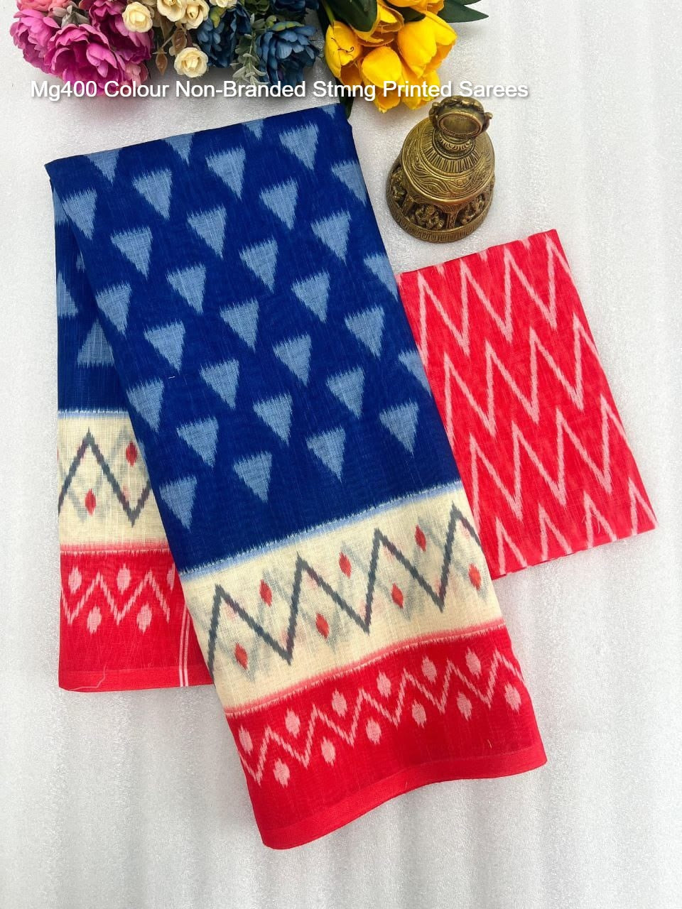 Mg400 Colour Non-Branded Stmng Printed Sarees