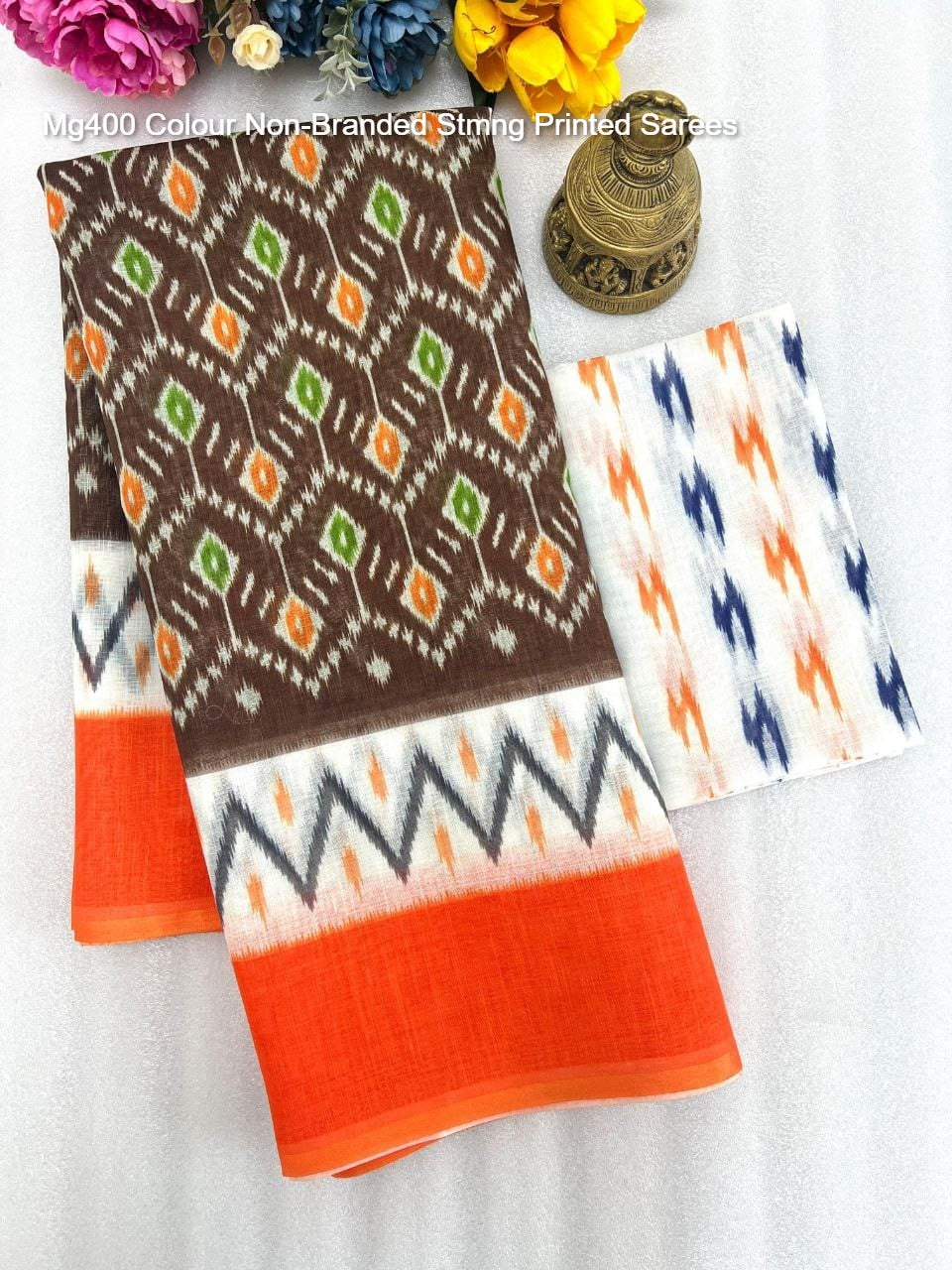 Mg400 Colour Non-Branded Stmng Printed Sarees