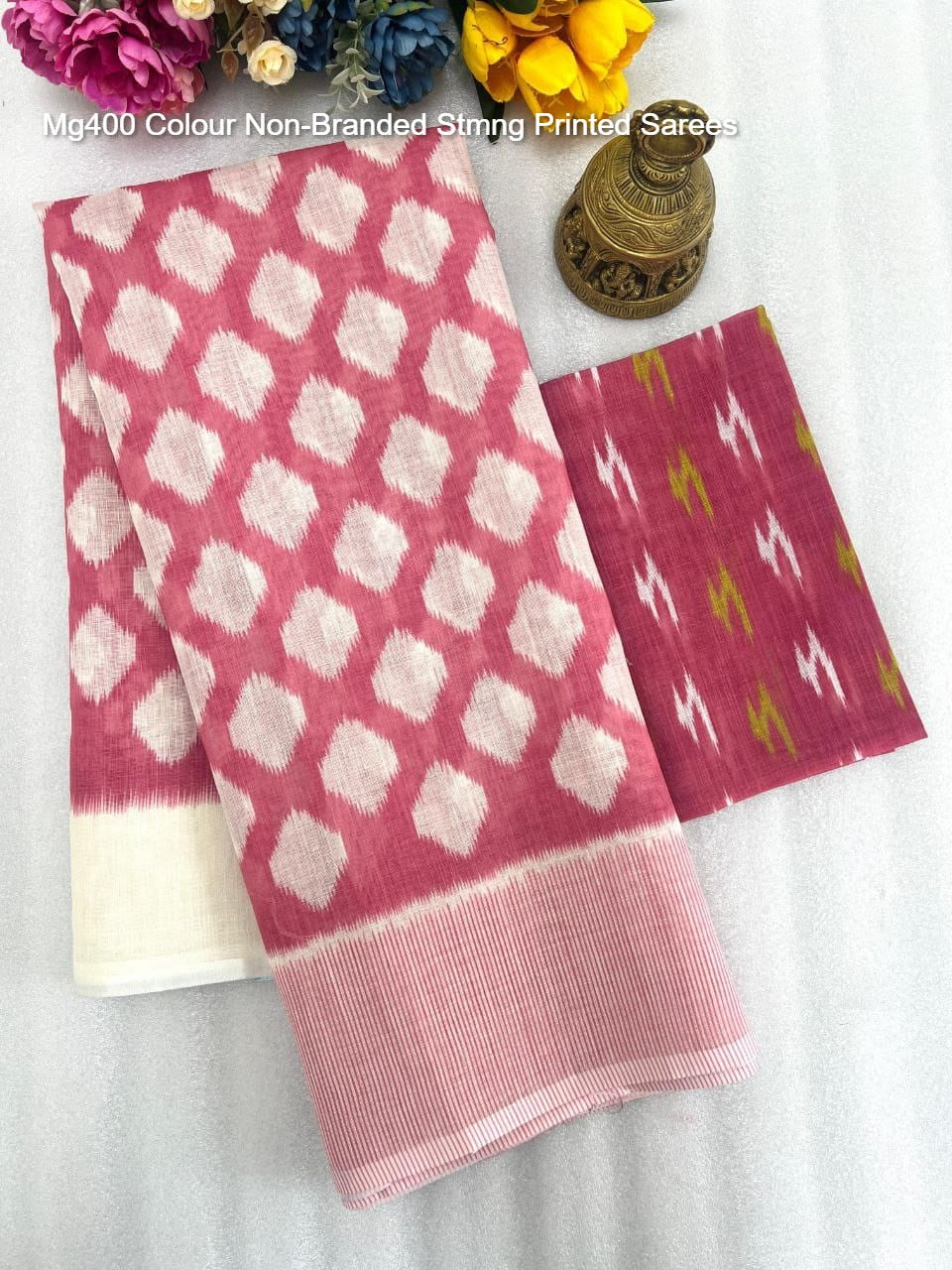 Mg400 Colour Non-Branded Stmng Printed Sarees