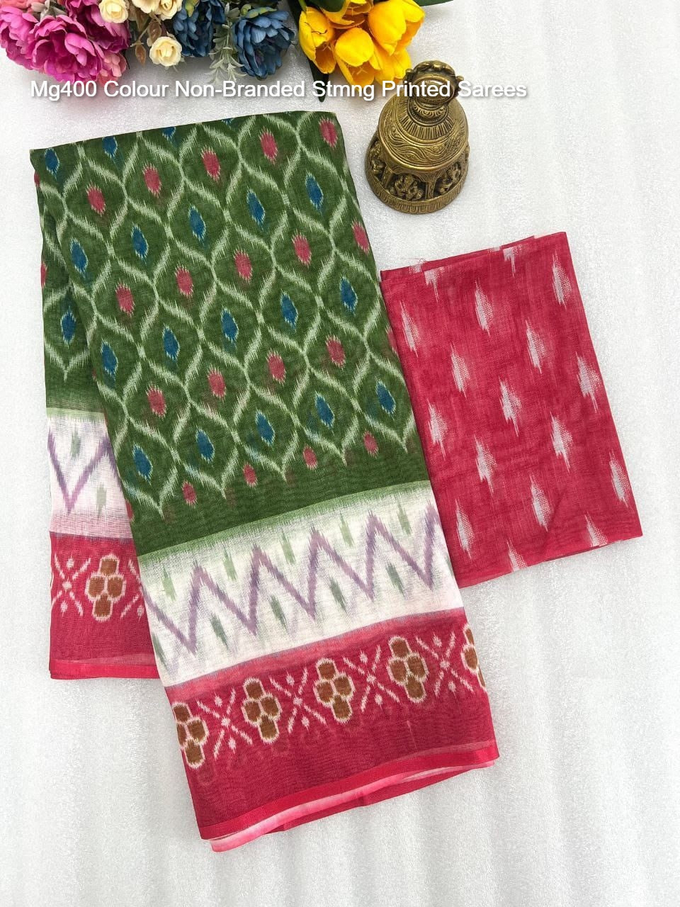 Mg400 Colour Non-Branded Stmng Printed Sarees