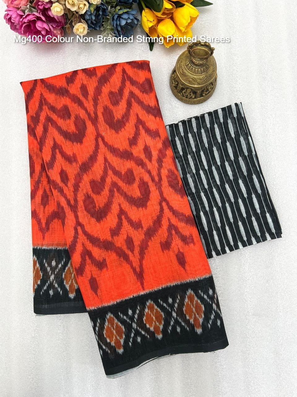 Mg400 Colour Non-Branded Stmng Printed Sarees