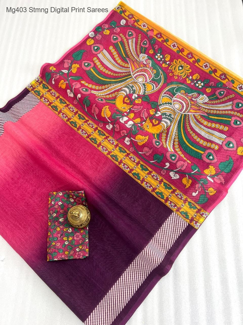 Mg403 Stmng Digital Print Sarees