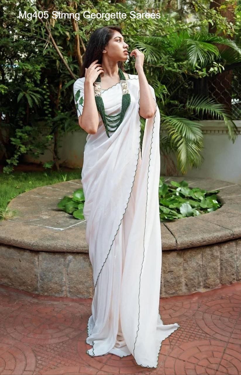 Mg405 Stmng Georgette Sarees