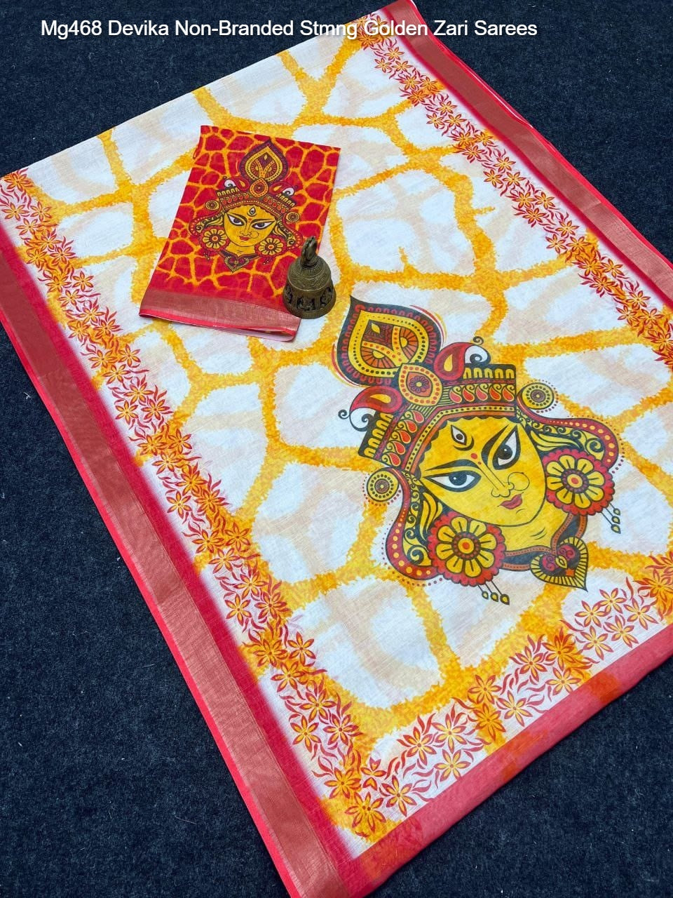Mg468 Devika Non-Branded Stmng Golden Zari Sarees