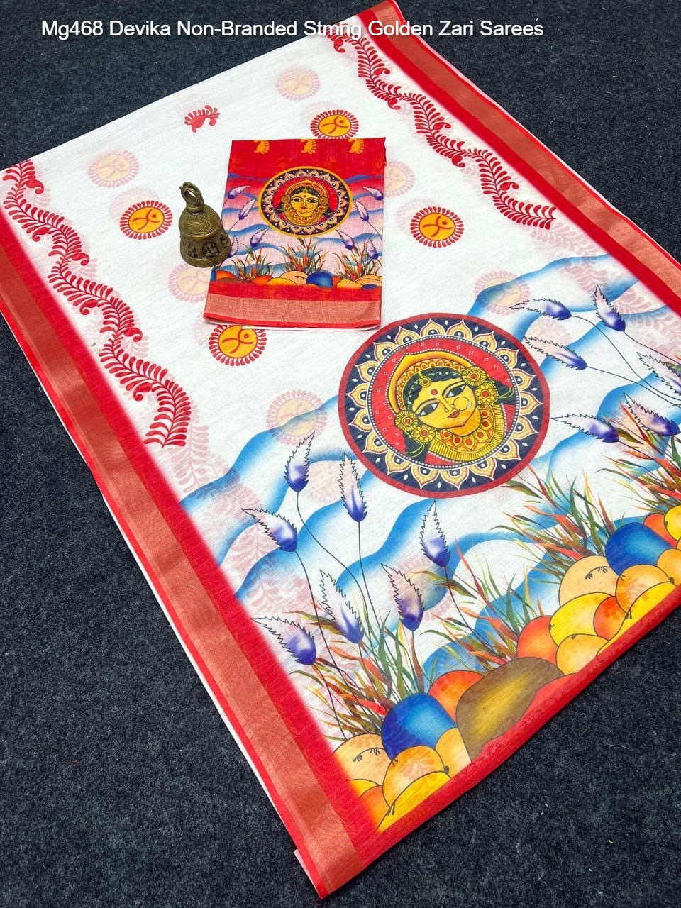 Mg468 Devika Non-Branded Stmng Golden Zari Sarees