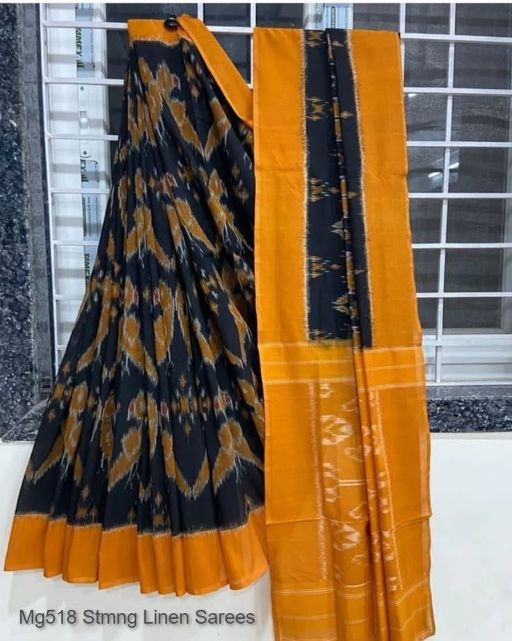 Mg518 Stmng Linen Sarees