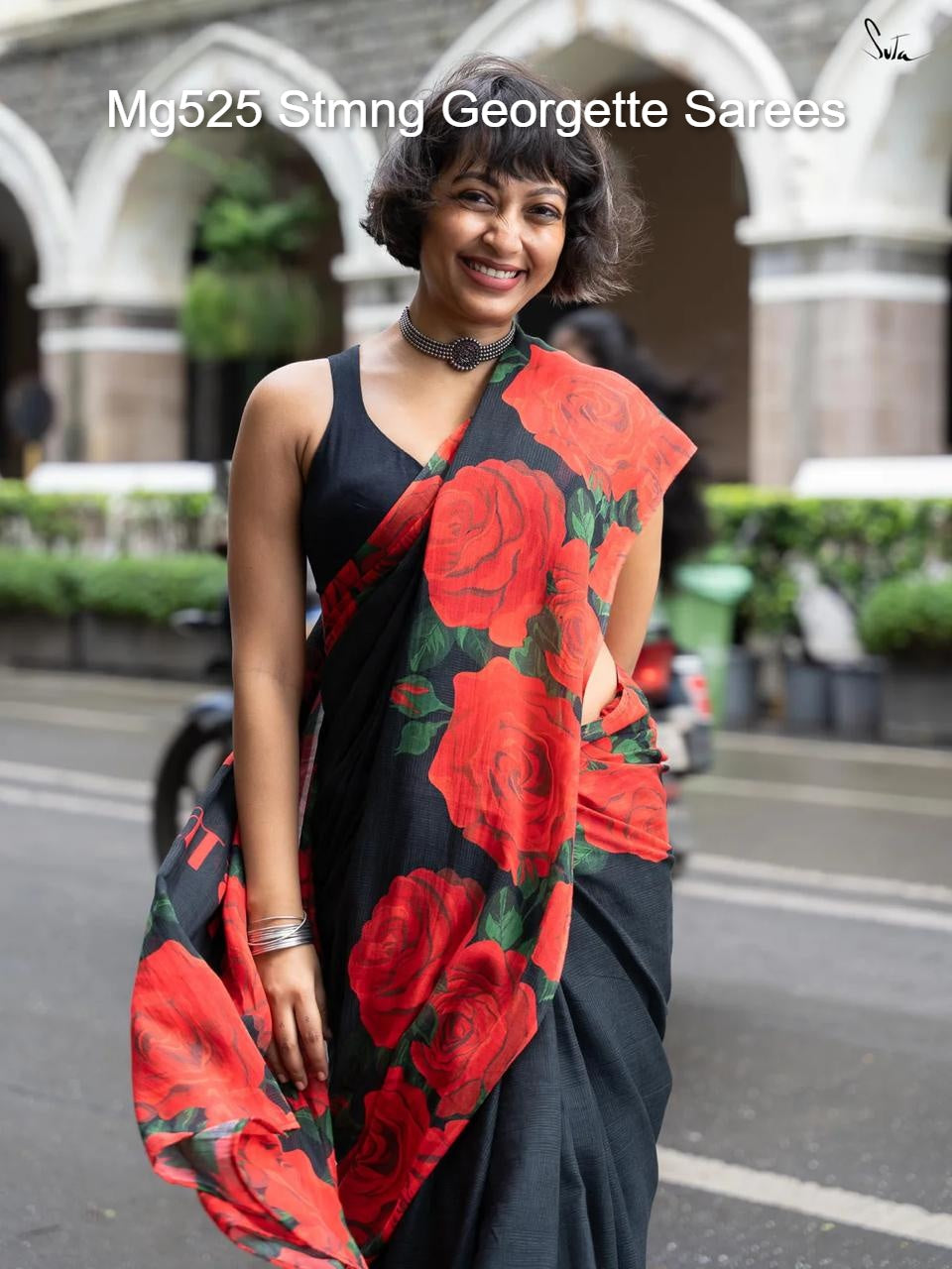 Mg525 Stmng Georgette Sarees