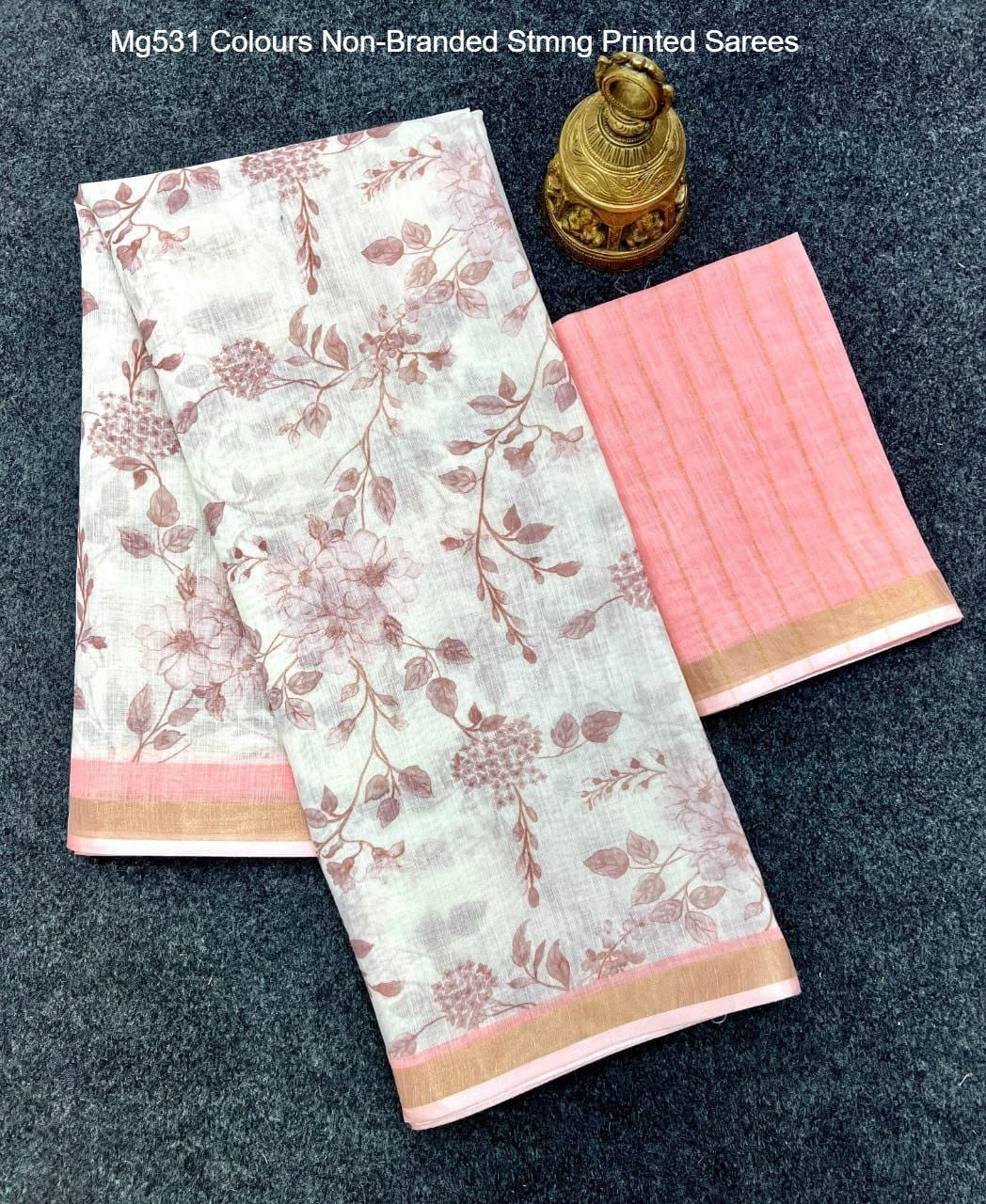 Mg531 Colours Non-Branded Stmng Printed Sarees