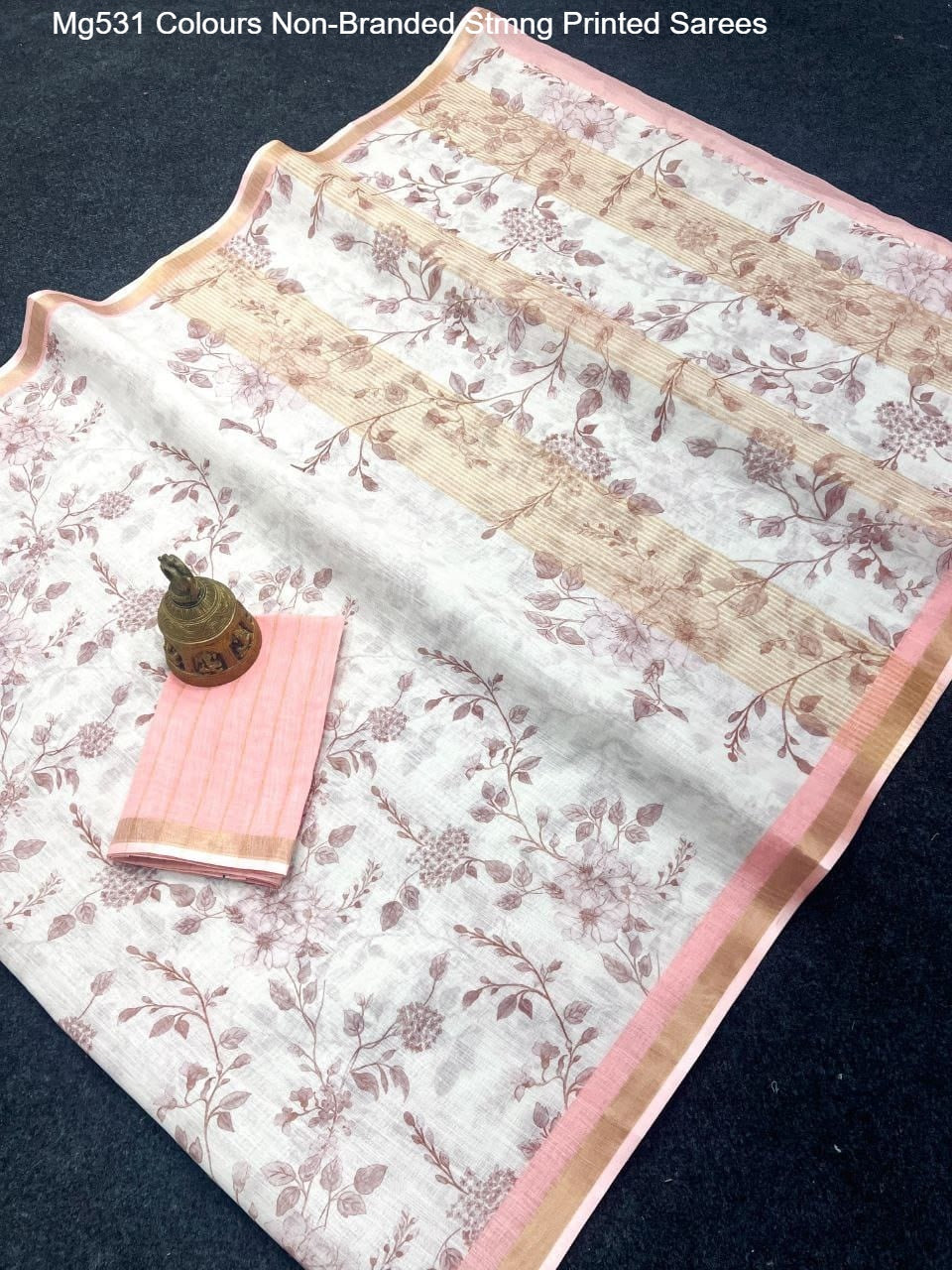 Mg531 Colours Non-Branded Stmng Printed Sarees