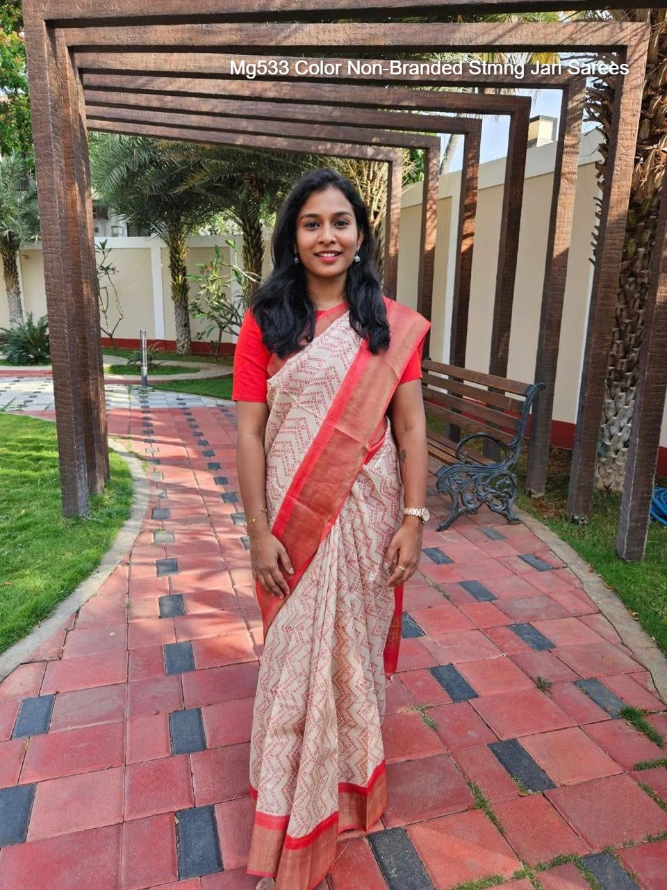 Mg533 Color Non-Branded Stmng Jari Sarees