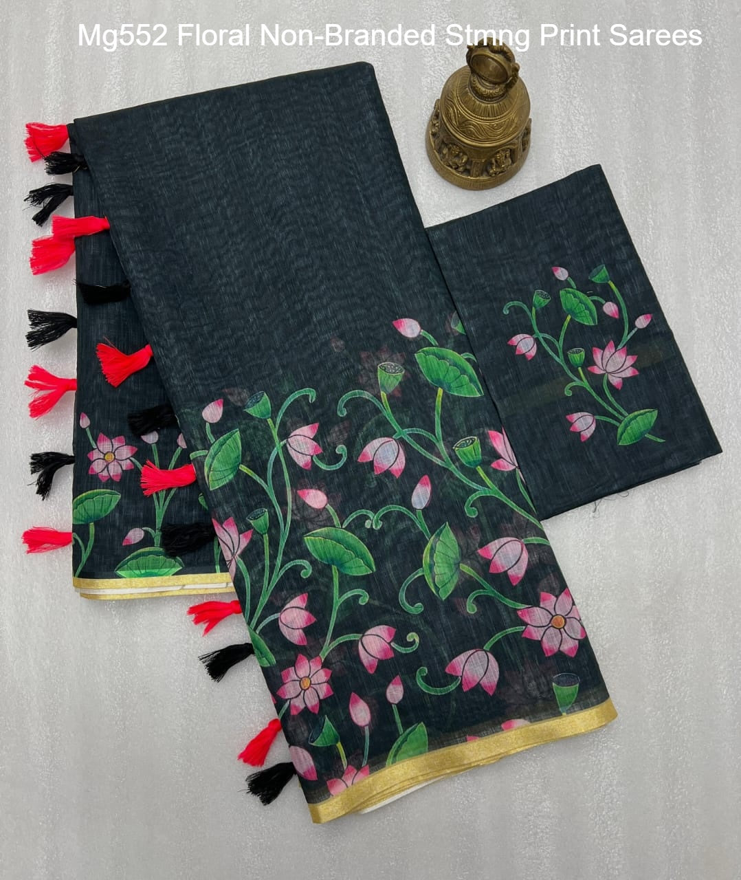 Mg552 Floral Non-Branded Stmng Print Sarees