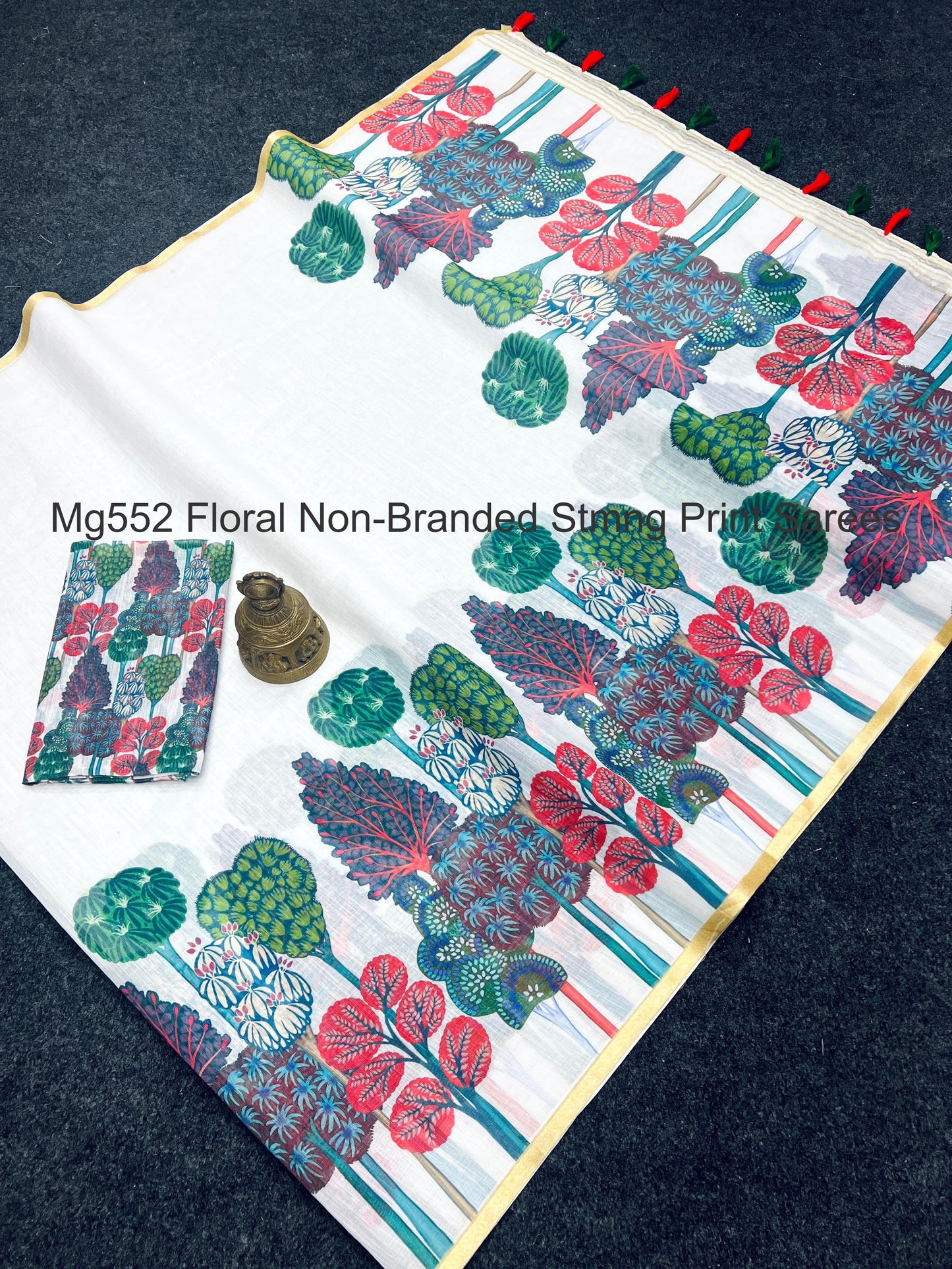 Mg552 Floral Non-Branded Stmng Print Sarees