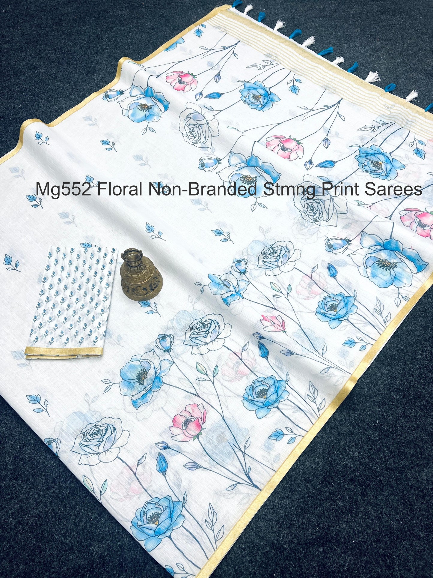 Mg552 Floral Non-Branded Stmng Print Sarees