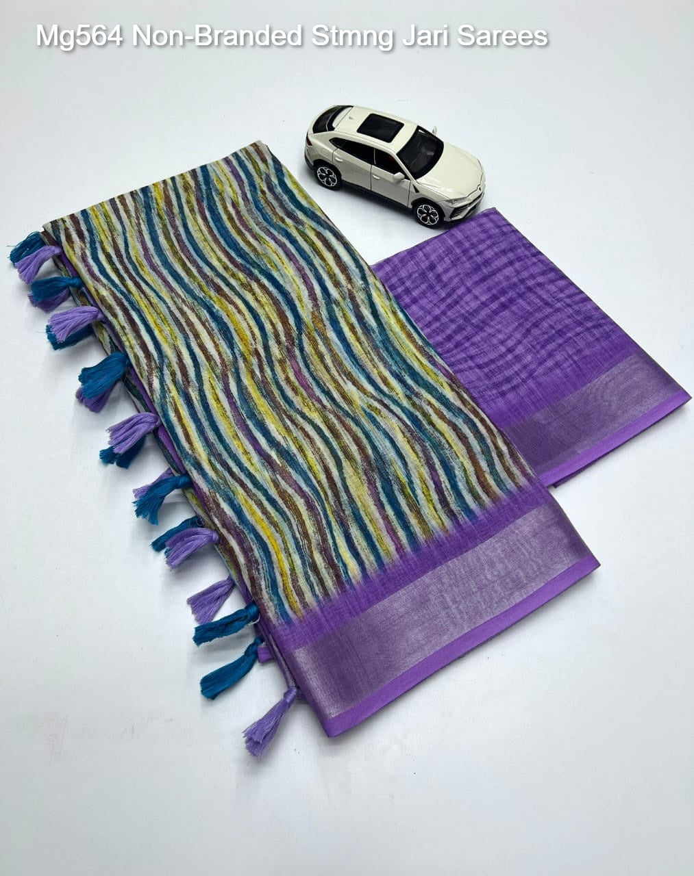 Mg564 Non-Branded Stmng Jari Sarees