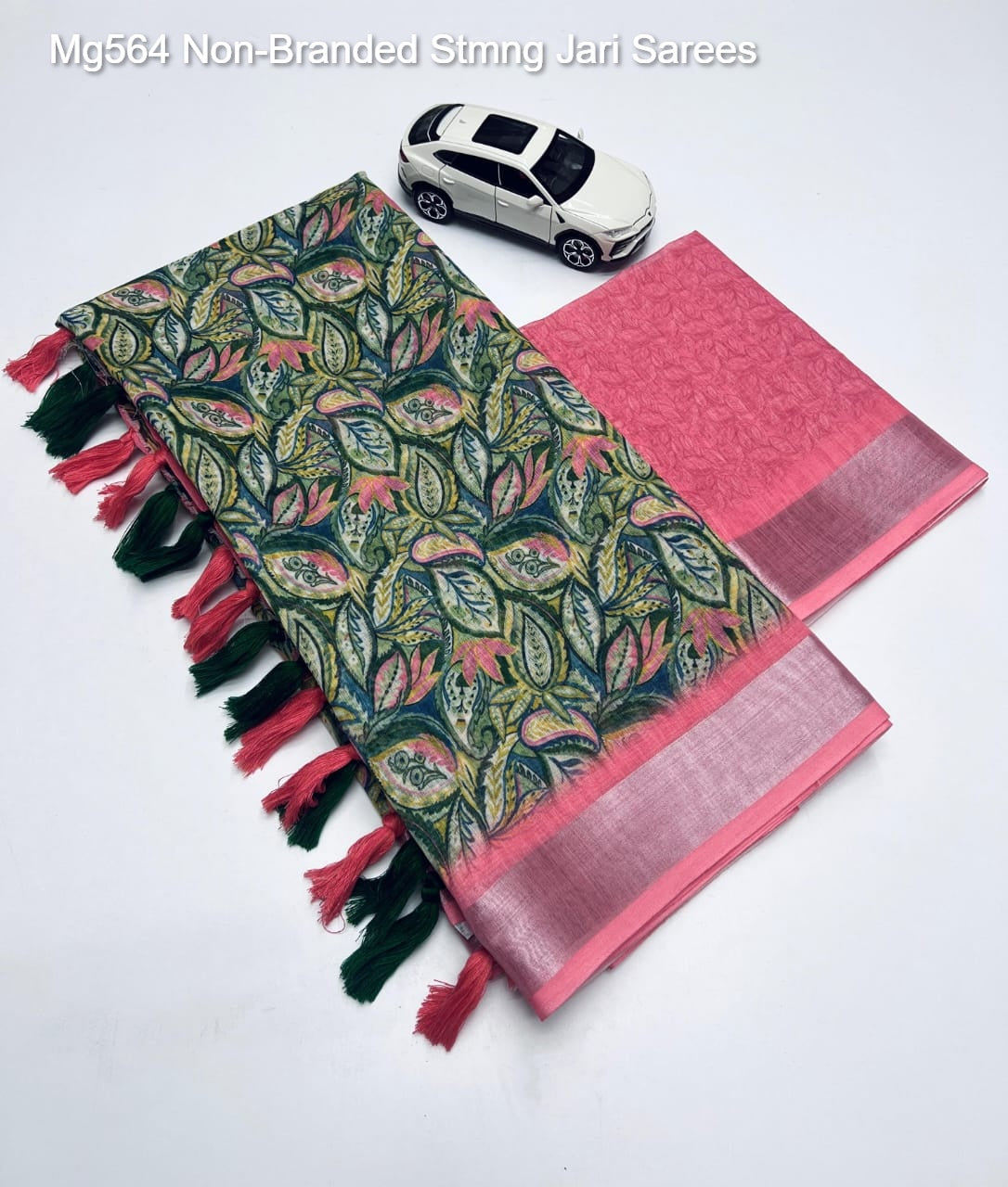 Mg564 Non-Branded Stmng Jari Sarees