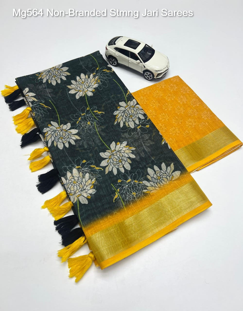 Mg564 Non-Branded Stmng Jari Sarees