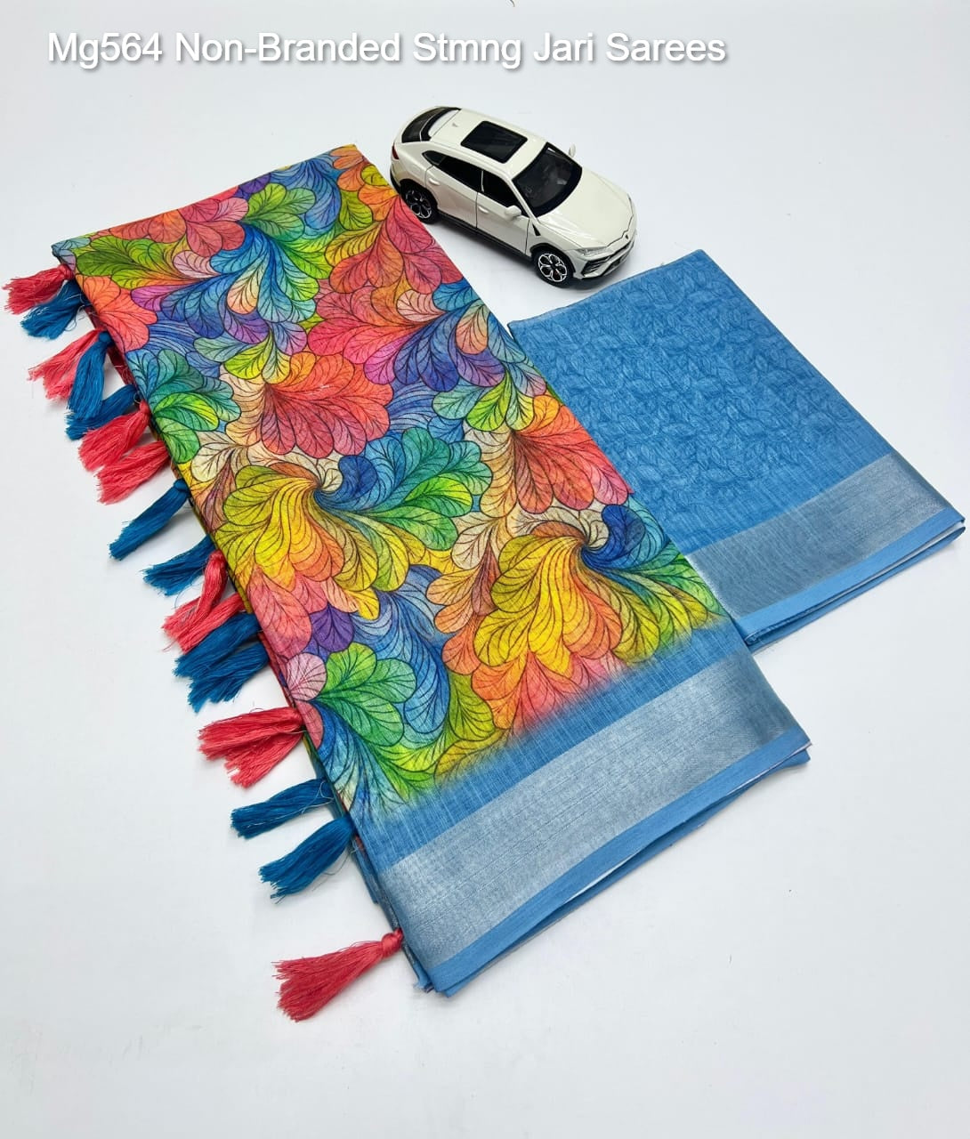 Mg564 Non-Branded Stmng Jari Sarees