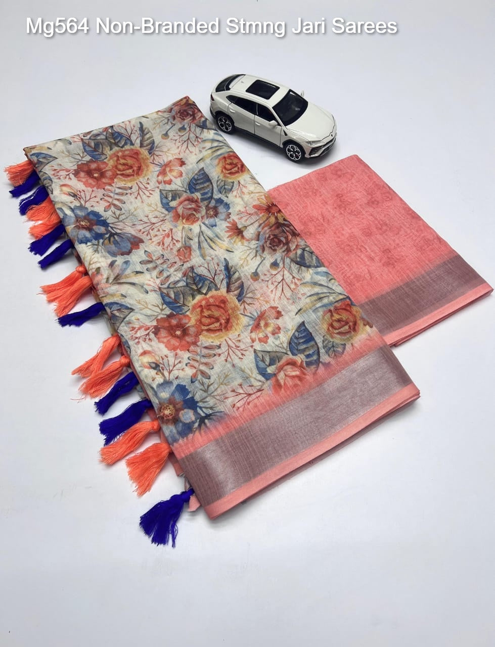 Mg564 Non-Branded Stmng Jari Sarees