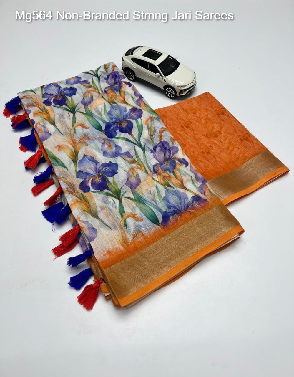Mg564 Non-Branded Stmng Jari Sarees