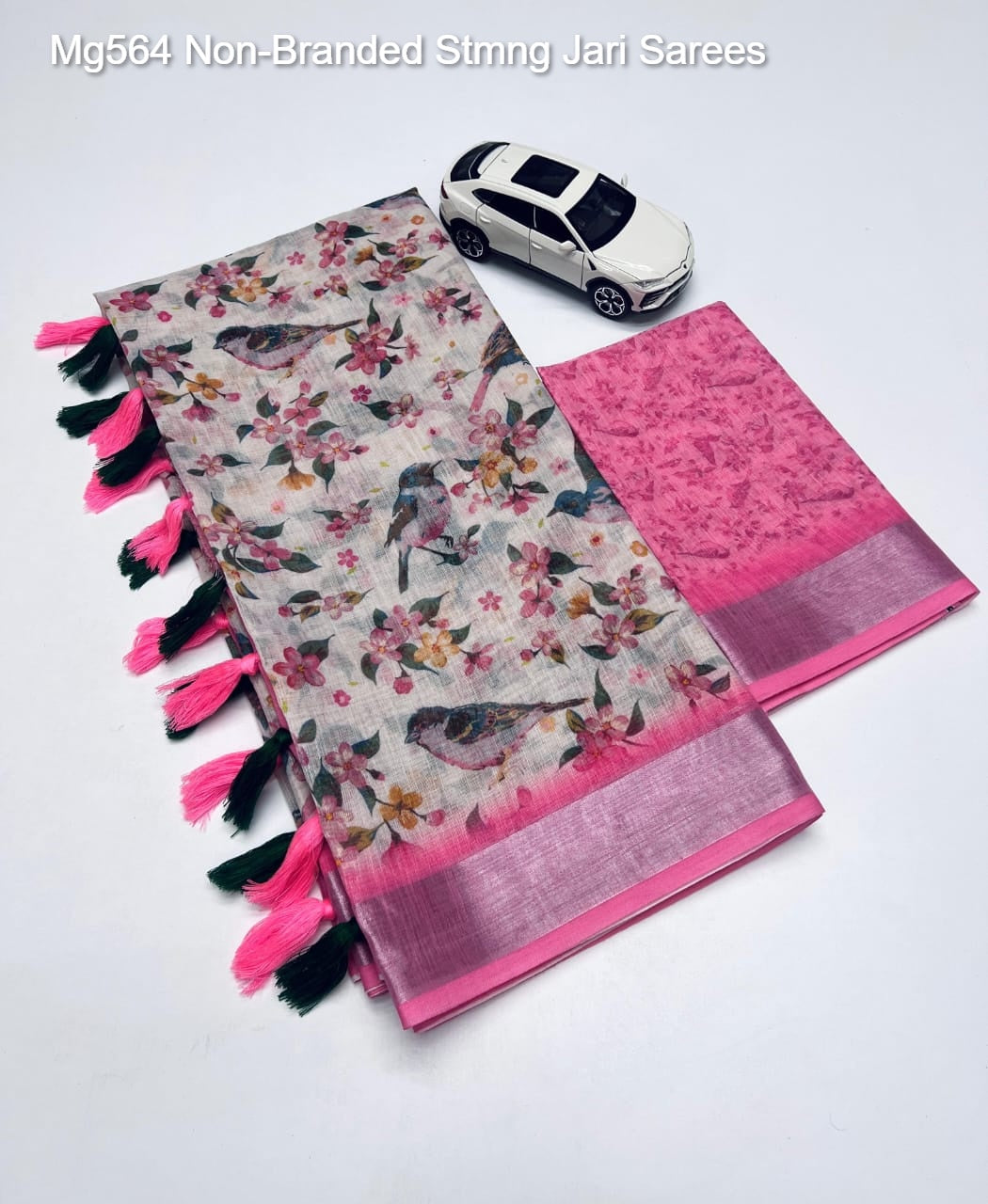 Mg564 Non-Branded Stmng Jari Sarees