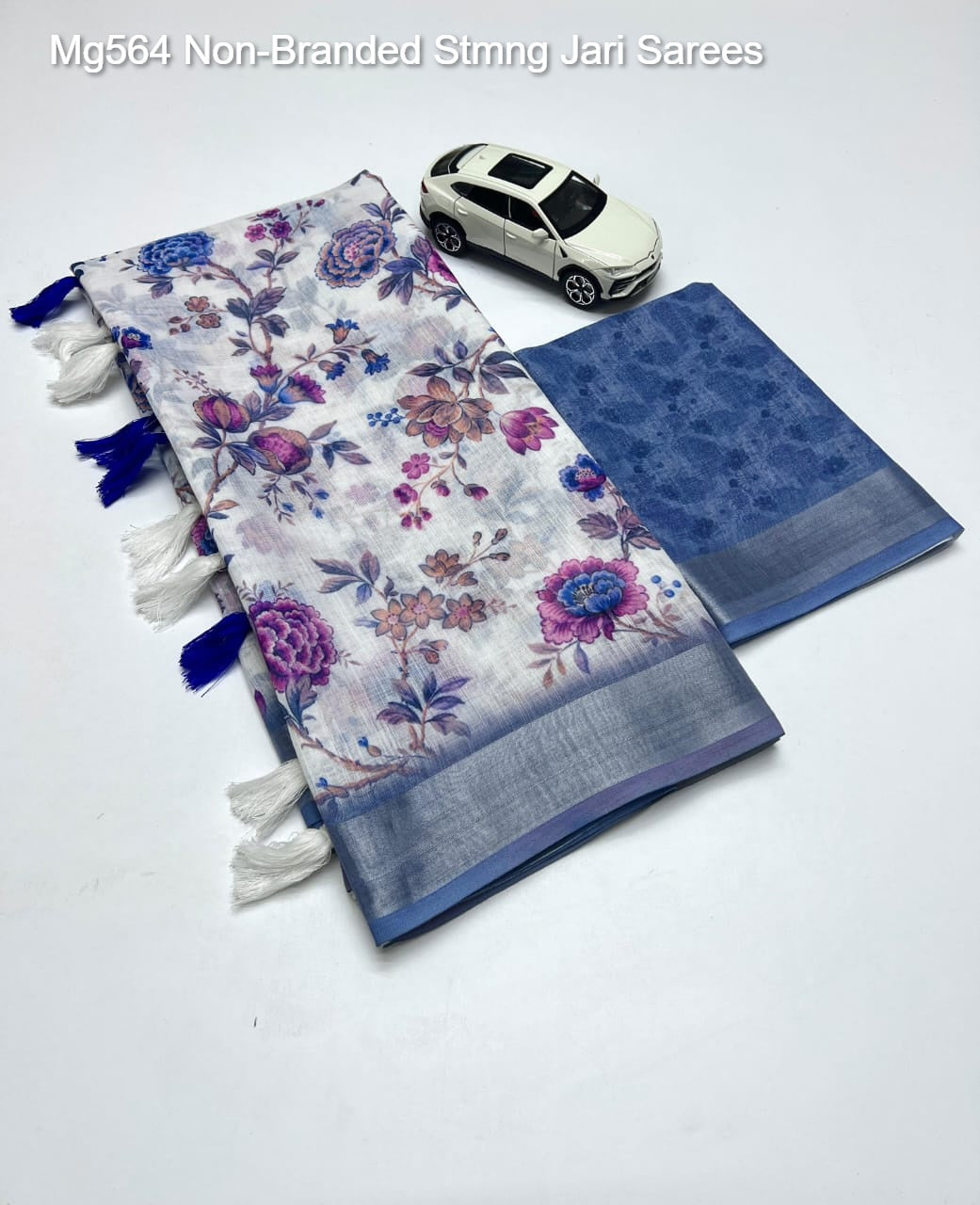 Mg564 Non-Branded Stmng Jari Sarees