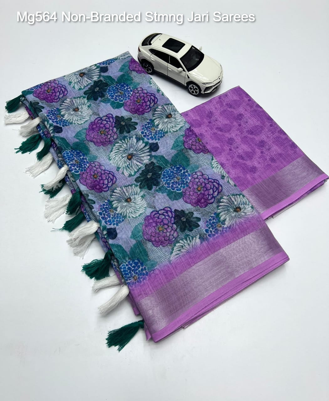 Mg564 Non-Branded Stmng Jari Sarees
