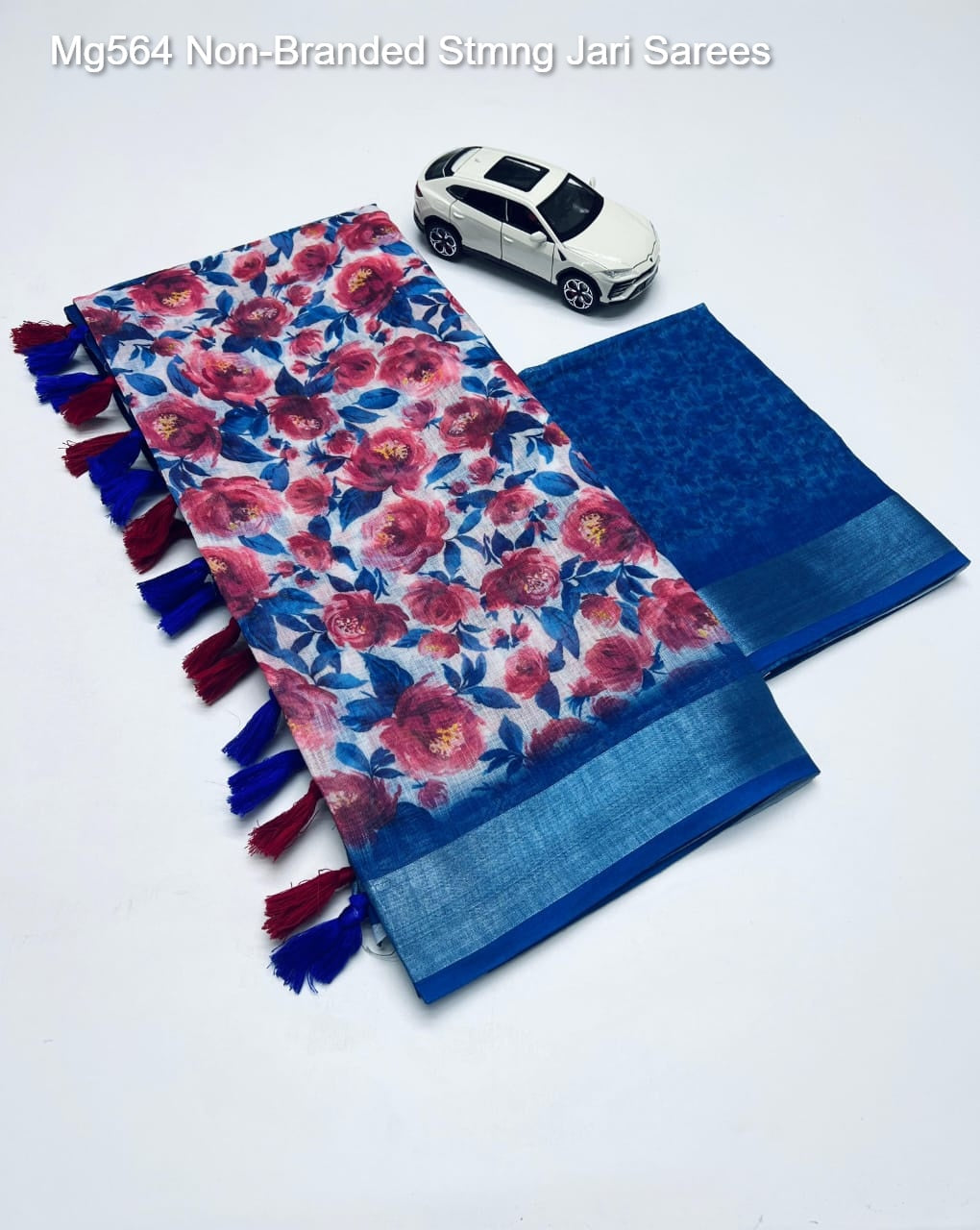 Mg564 Non-Branded Stmng Jari Sarees