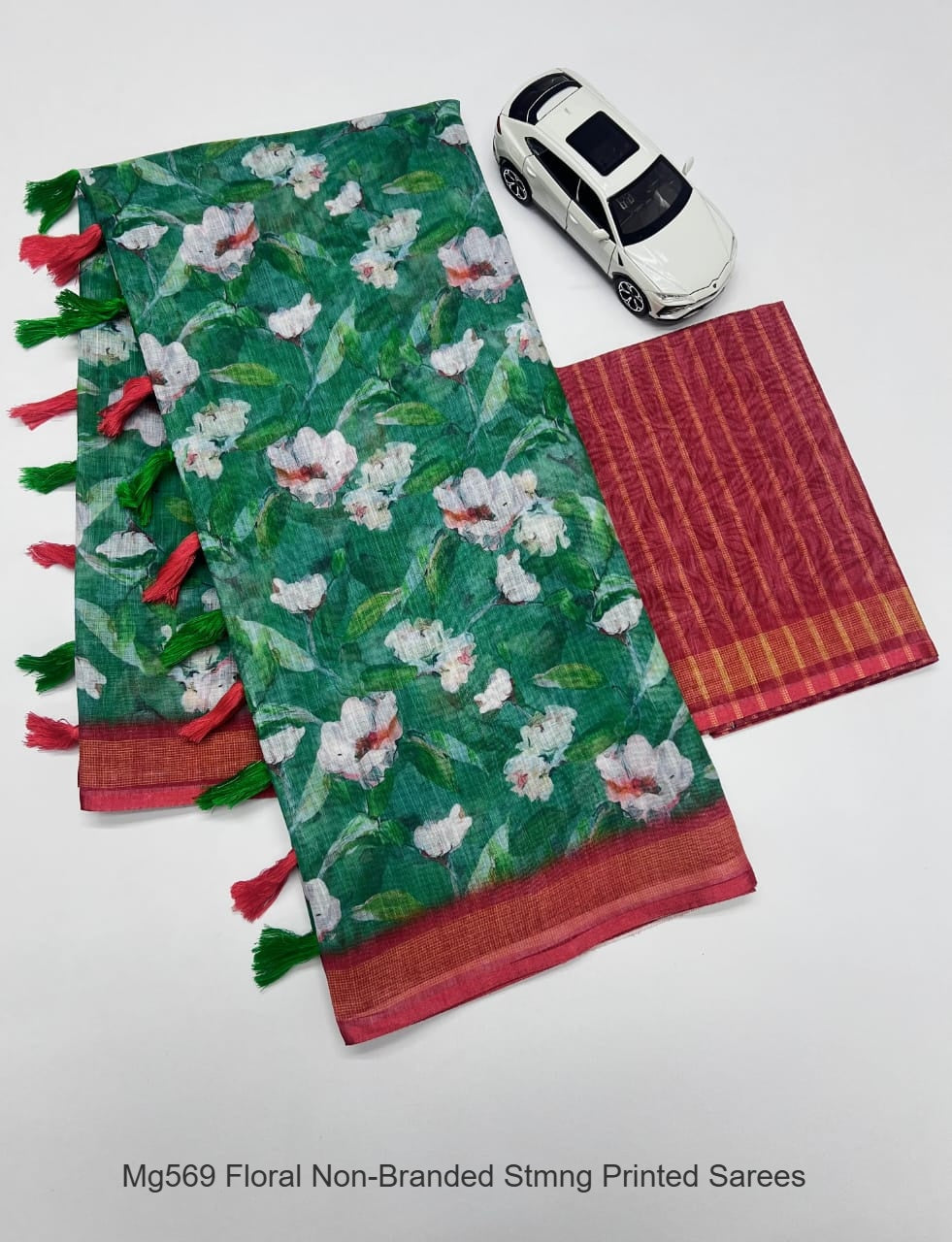 Mg569 Floral Non-Branded Stmng Printed Sarees
