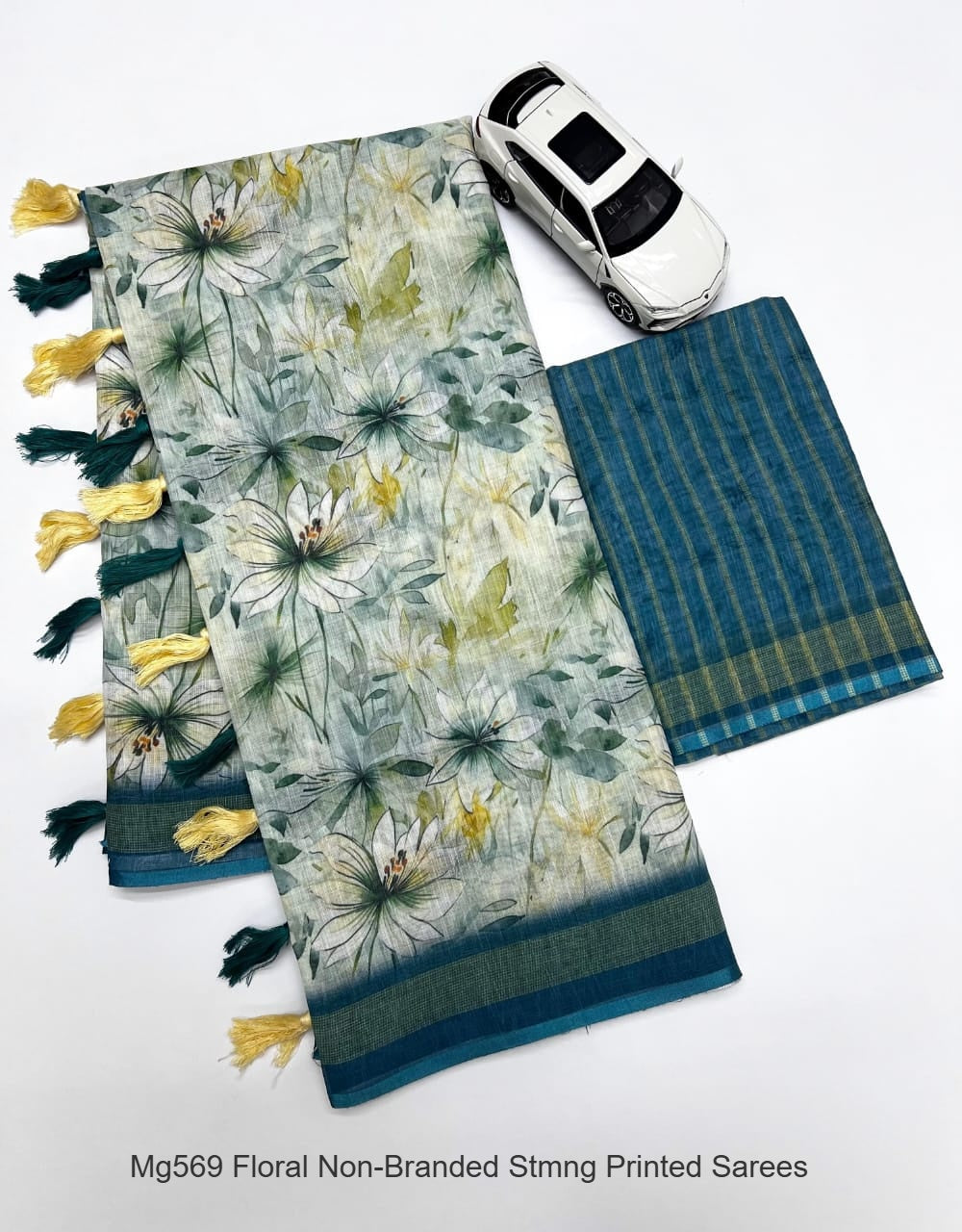 Mg569 Floral Non-Branded Stmng Printed Sarees
