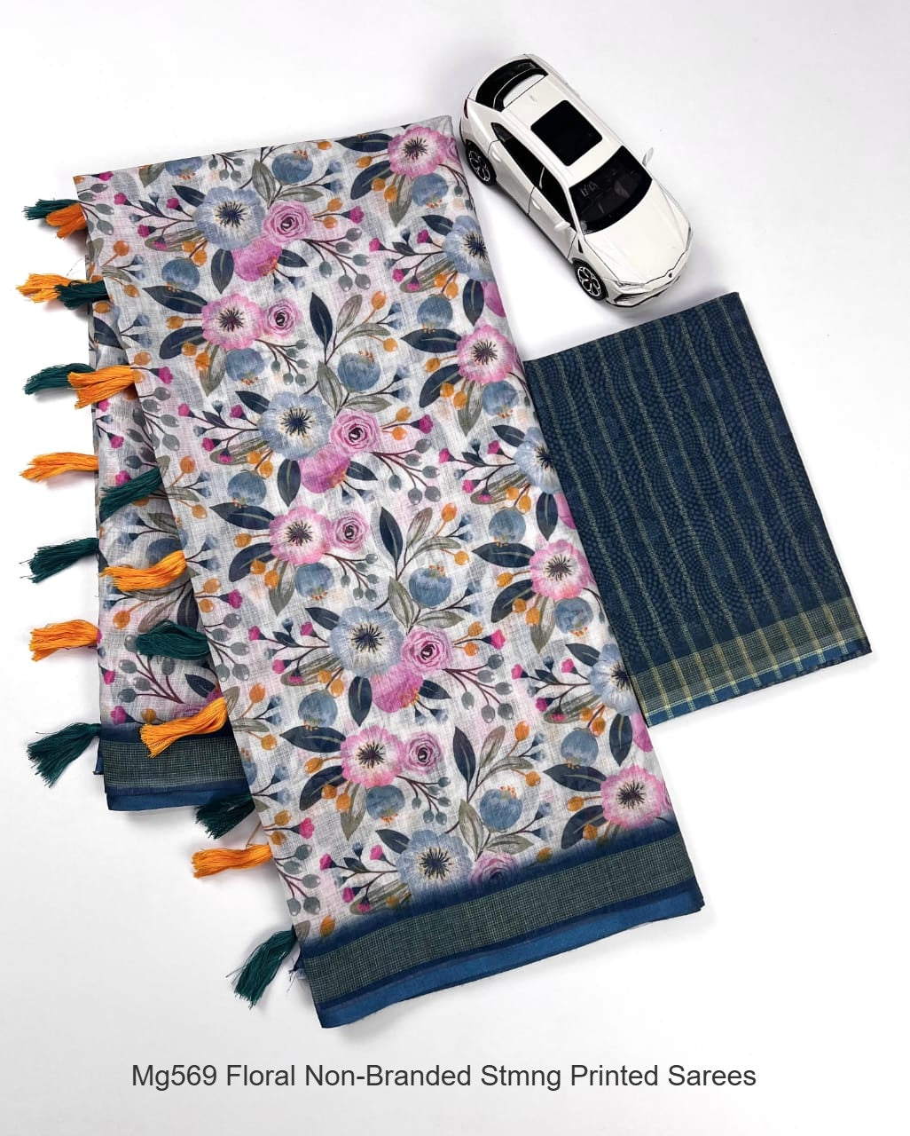 Mg569 Floral Non-Branded Stmng Printed Sarees