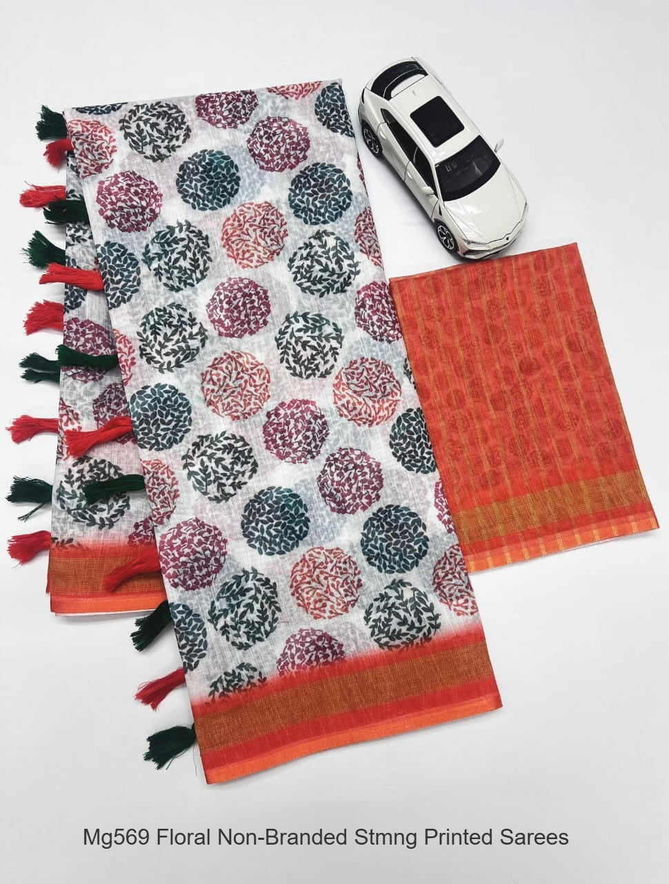 Mg569 Floral Non-Branded Stmng Printed Sarees
