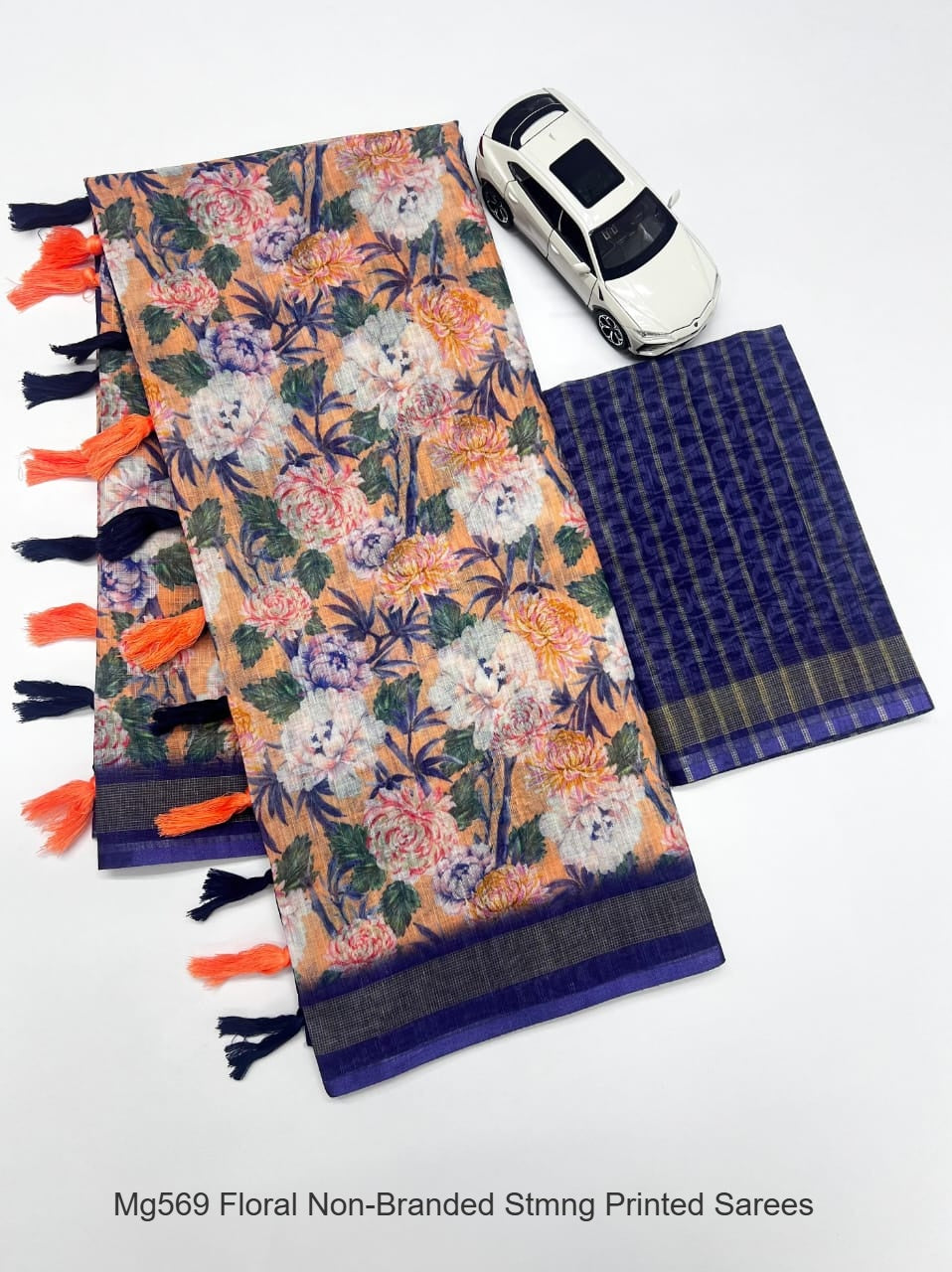 Mg569 Floral Non-Branded Stmng Printed Sarees