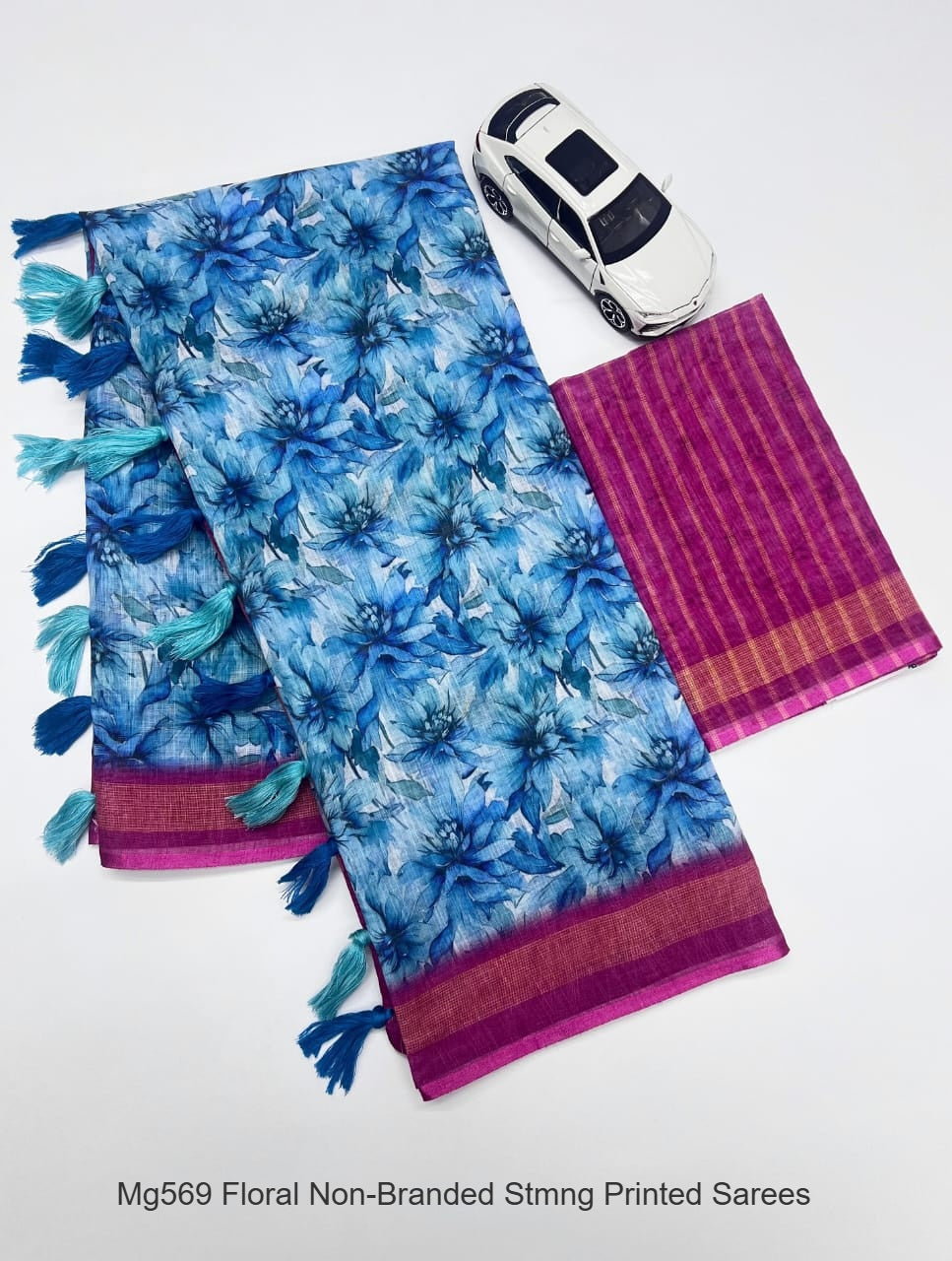 Mg569 Floral Non-Branded Stmng Printed Sarees