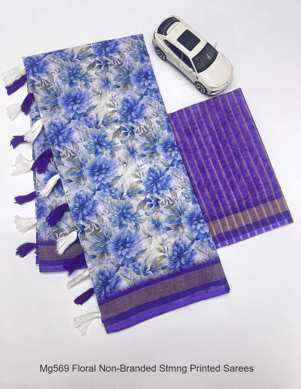 Mg569 Floral Non-Branded Stmng Printed Sarees
