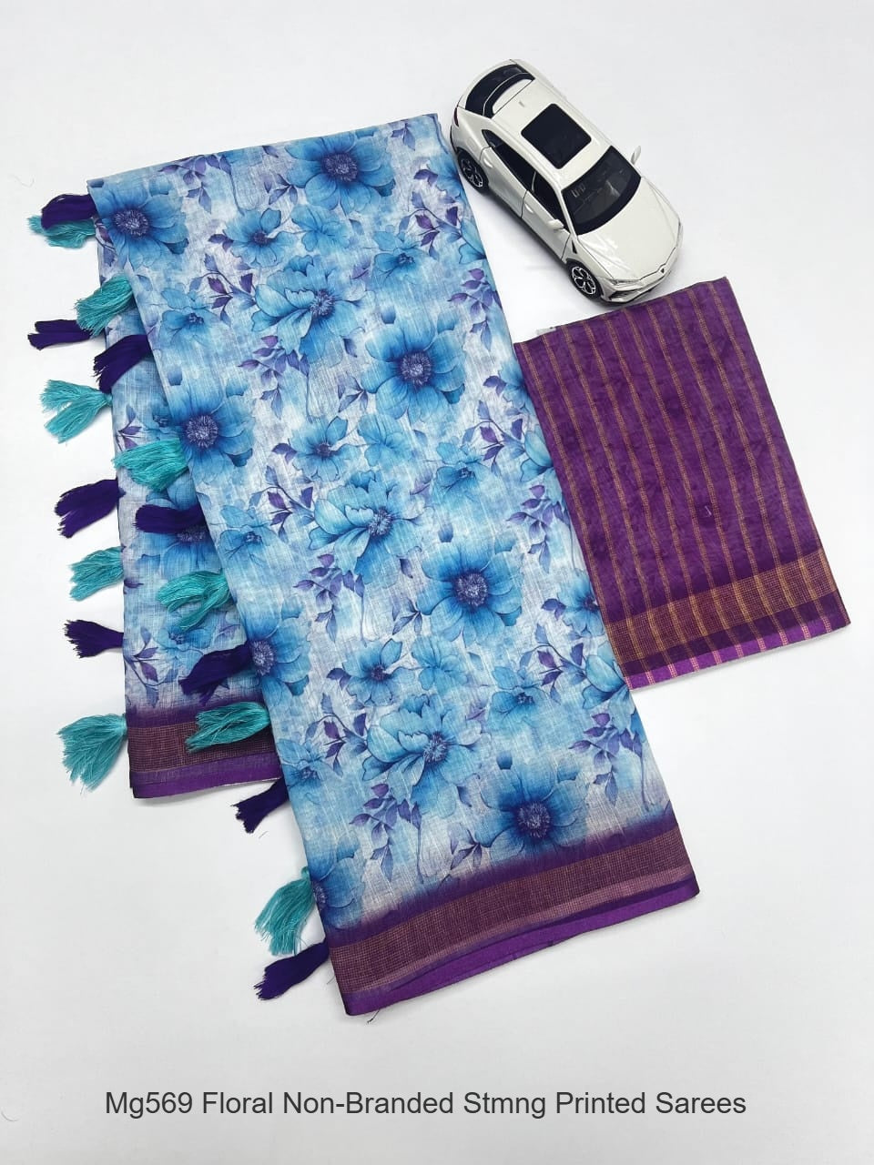 Mg569 Floral Non-Branded Stmng Printed Sarees
