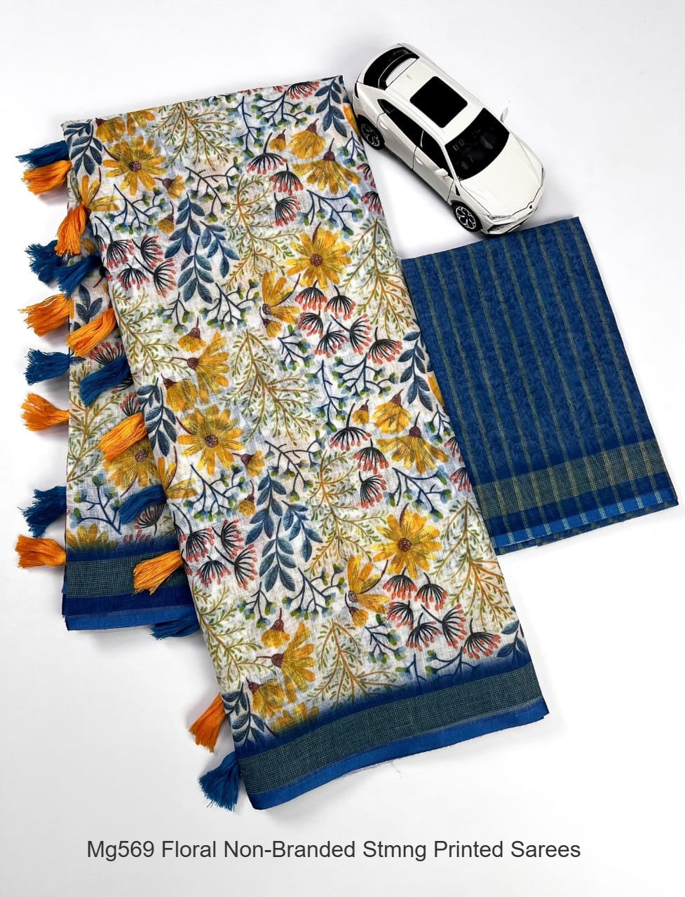 Mg569 Floral Non-Branded Stmng Printed Sarees