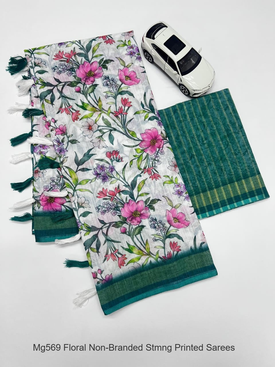 Mg569 Floral Non-Branded Stmng Printed Sarees