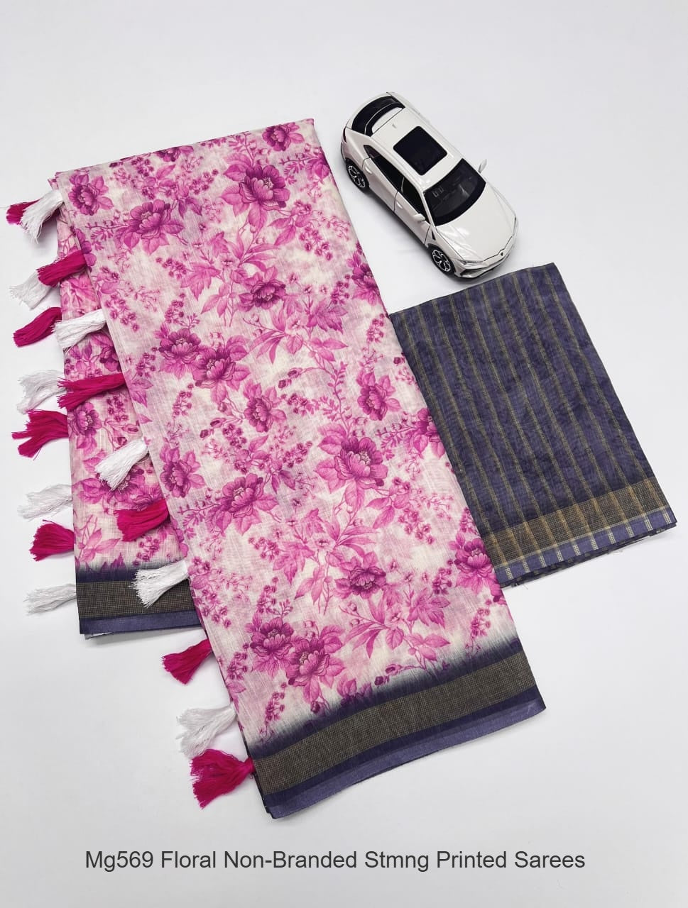 Mg569 Floral Non-Branded Stmng Printed Sarees